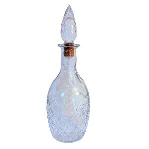 London Winery Limited Wine Decanter Cut Glass VTG 60s Regency Barware Stopper